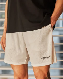 Represent Owners Club Mesh Shorts - Flat White><noscript><img width=