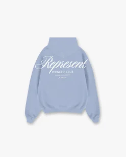 Represent Owners Club Script Hoodie - Dusty Blue> Hoodies
