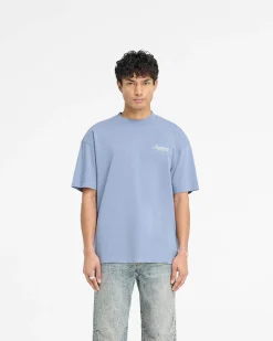 Represent Owners Club Script T-Shirt - Dusty Blue><noscript><img width=