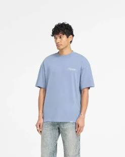 Represent Owners Club Script T-Shirt - Dusty Blue><noscript><img width=