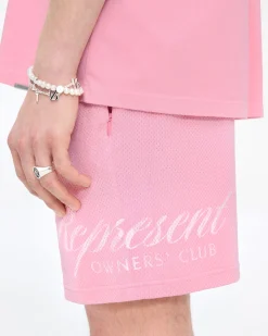 Represent Owners Club Script Mesh Shorts -><noscript><img width=