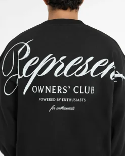 Represent Owners Club Script Sweater -><noscript><img width=