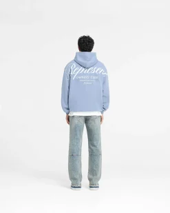 Represent Owners Club Script Hoodie - Dusty Blue><noscript><img width=