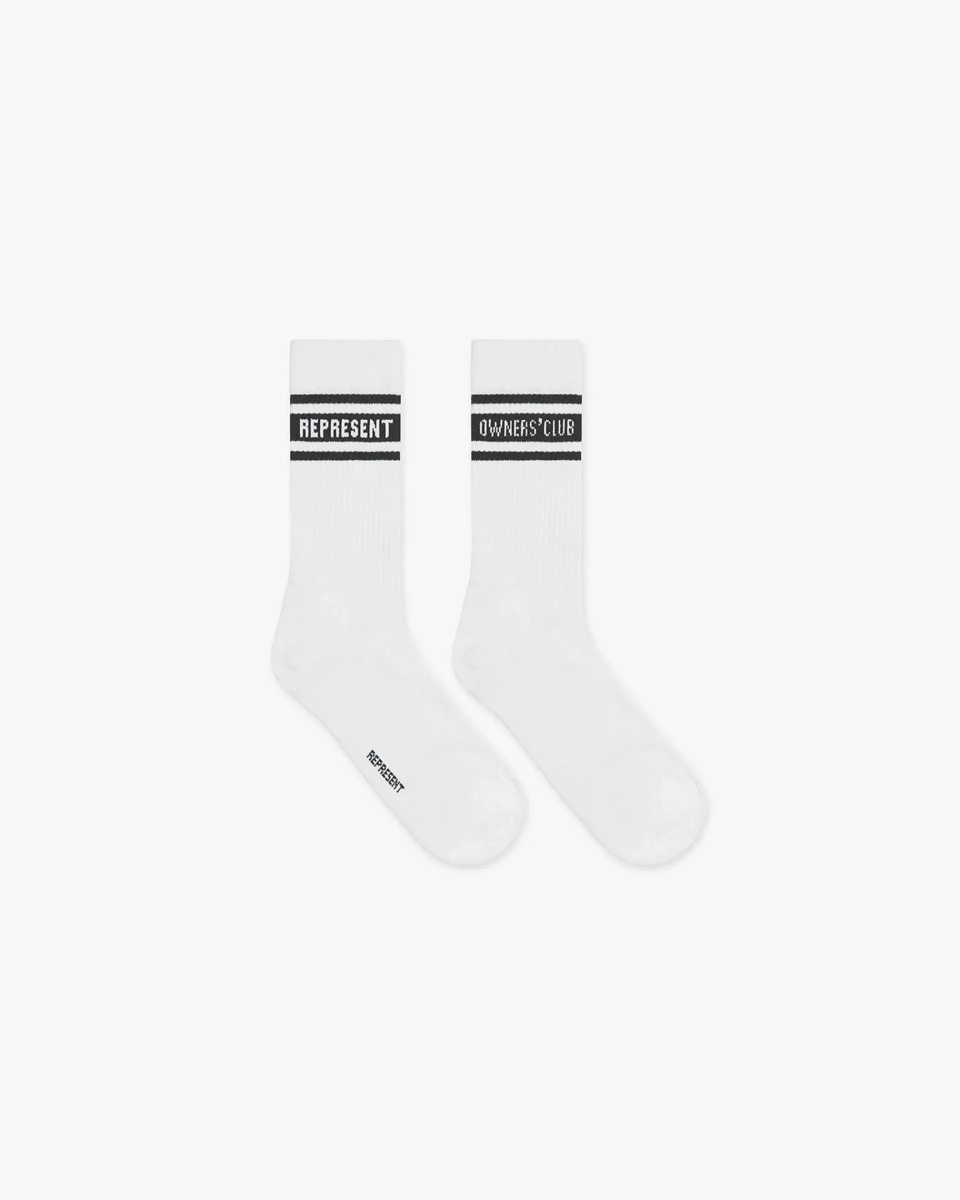 Represent Owners Club Socks - Flat White Black> Socks