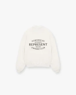 Represent Owners Club Stamp Sweater - Flat White> Sweaters