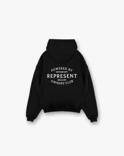 Represent Owners Club Stamp Zip Up Hoodie - Jet Black> Hoodies