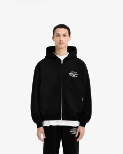 Represent Owners Club Stamp Zip Up Hoodie - Jet Black><noscript><img width=