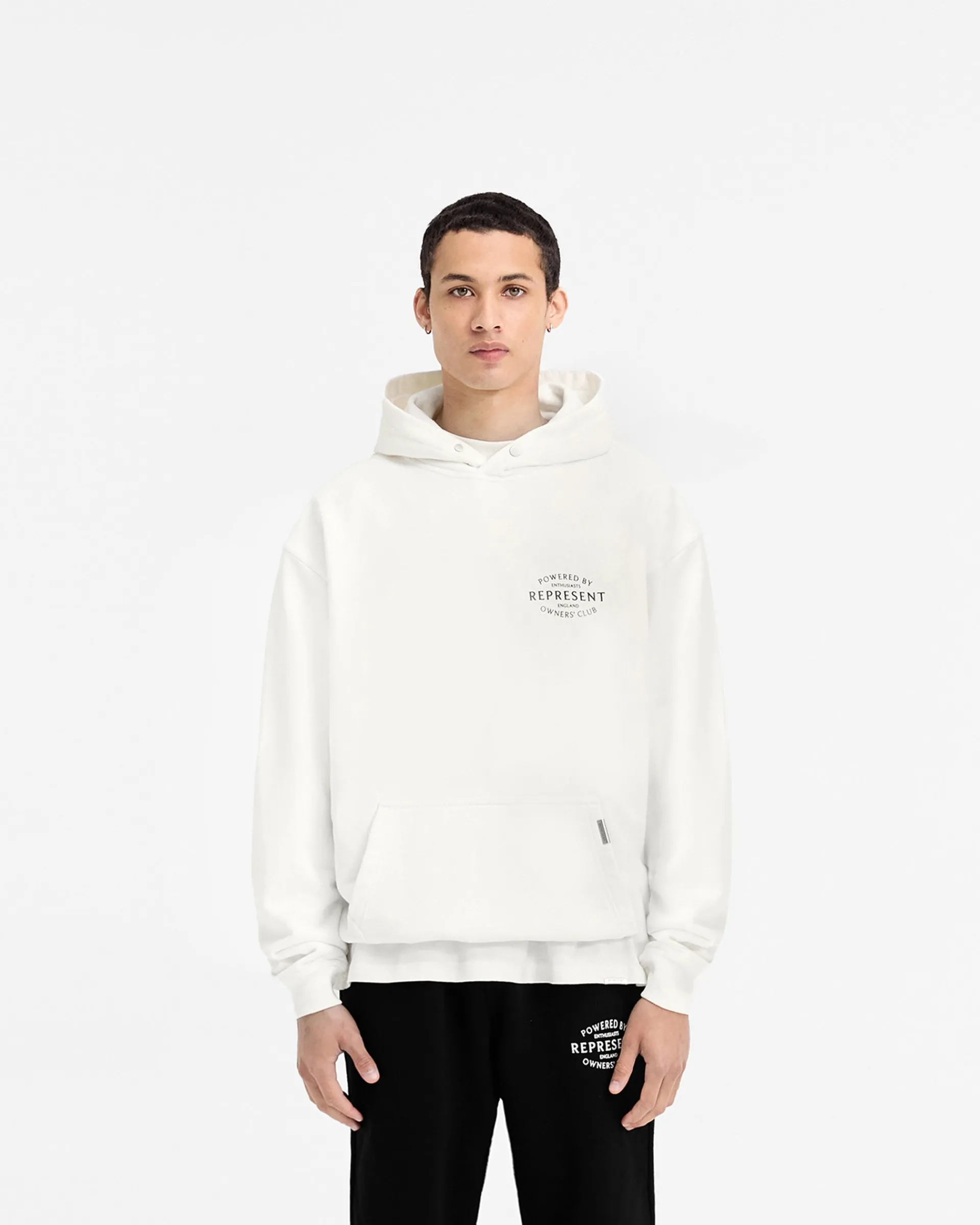 Represent Owners Club Stamp Hoodie - Flat White> Hoodies