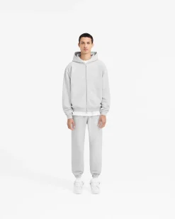 Represent Owners Club Stamp Zip Up Hoodie - Ash Grey><noscript><img width=