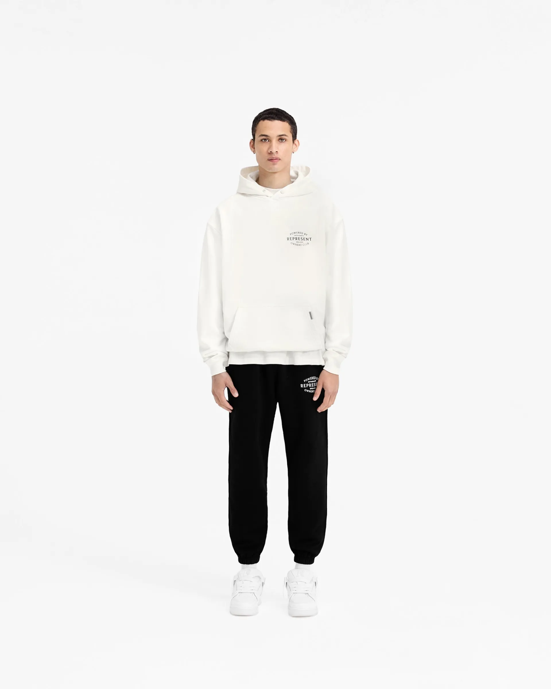 Represent Owners Club Stamp Hoodie - Flat White> Hoodies