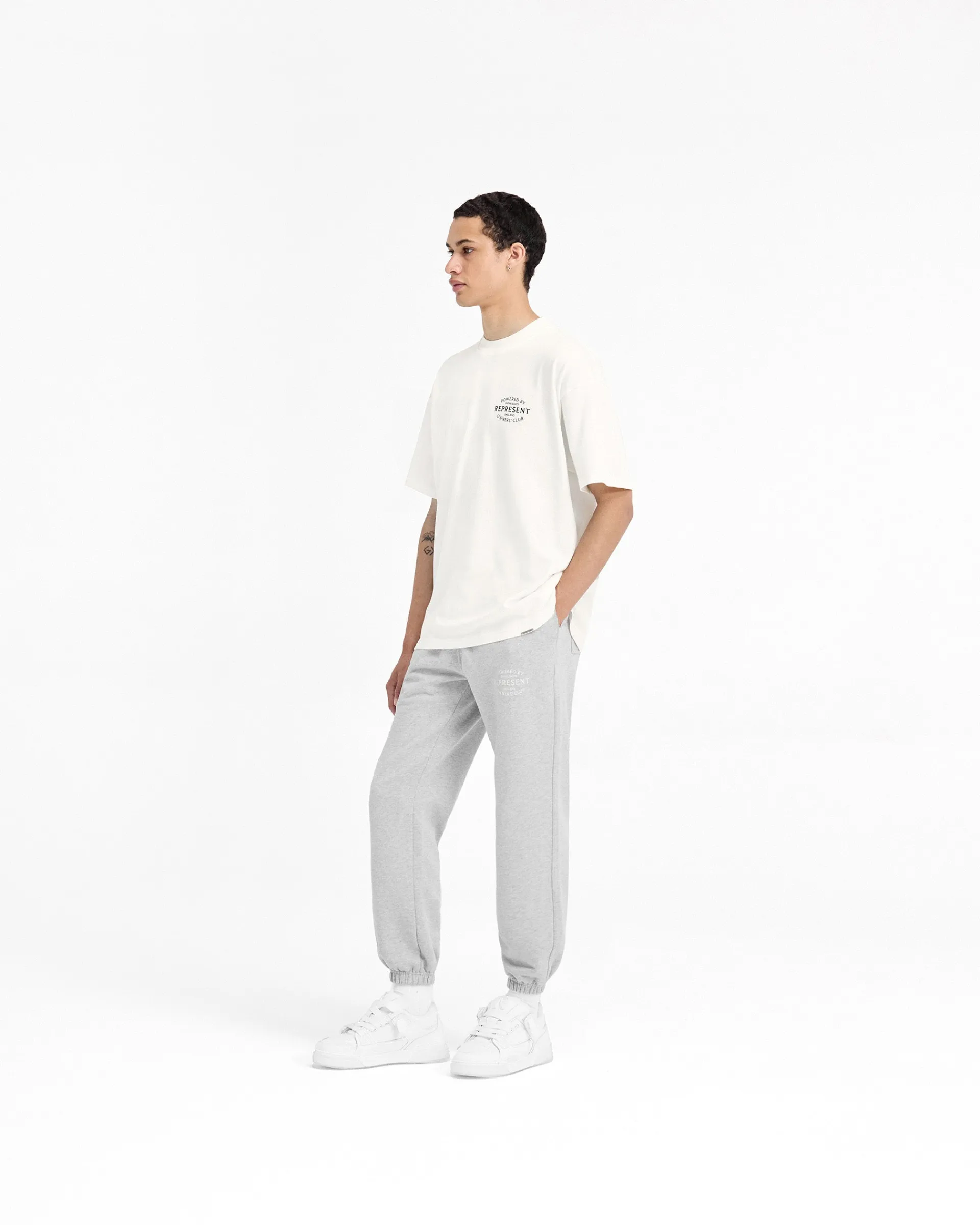 Represent Owners Club Stamp T-Shirt - Flat White> T-Shirts