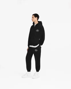 Represent Owners Club Stamp Zip Up Hoodie - Jet Black><noscript><img width=
