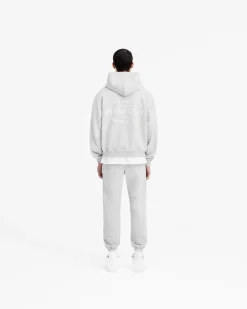 Represent Owners Club Stamp Zip Up Hoodie - Ash Grey><noscript><img width=