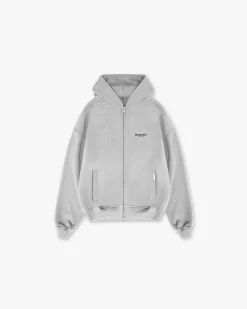 Represent Owners Club Zip Hoodie - Ash Grey> Hoodies