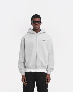 Represent Owners Club Zip Hoodie - Ash Grey><noscript><img width=