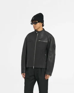 Represent X Belstaff Race Leather Jacket -><noscript><img width=