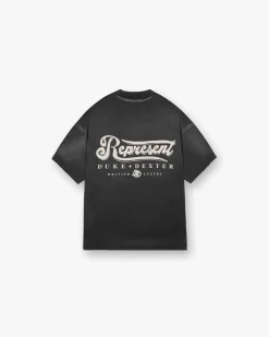 Represent X Duke + Dexter British Luxury T-Shirt - Stained Black> T-Shirts