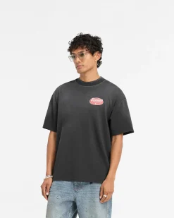 Represent X Duke + Dexter British Luxury T-Shirt - Stained Black><noscript><img width=