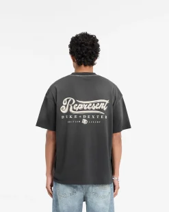 Represent X Duke + Dexter British Luxury T-Shirt - Stained Black><noscript><img width=