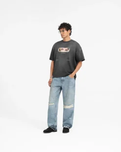 Represent X Duke + Dexter Rearview Mirror T-Shirt - Stained Black><noscript><img width=