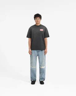 Represent X Duke + Dexter British Luxury T-Shirt - Stained Black><noscript><img width=