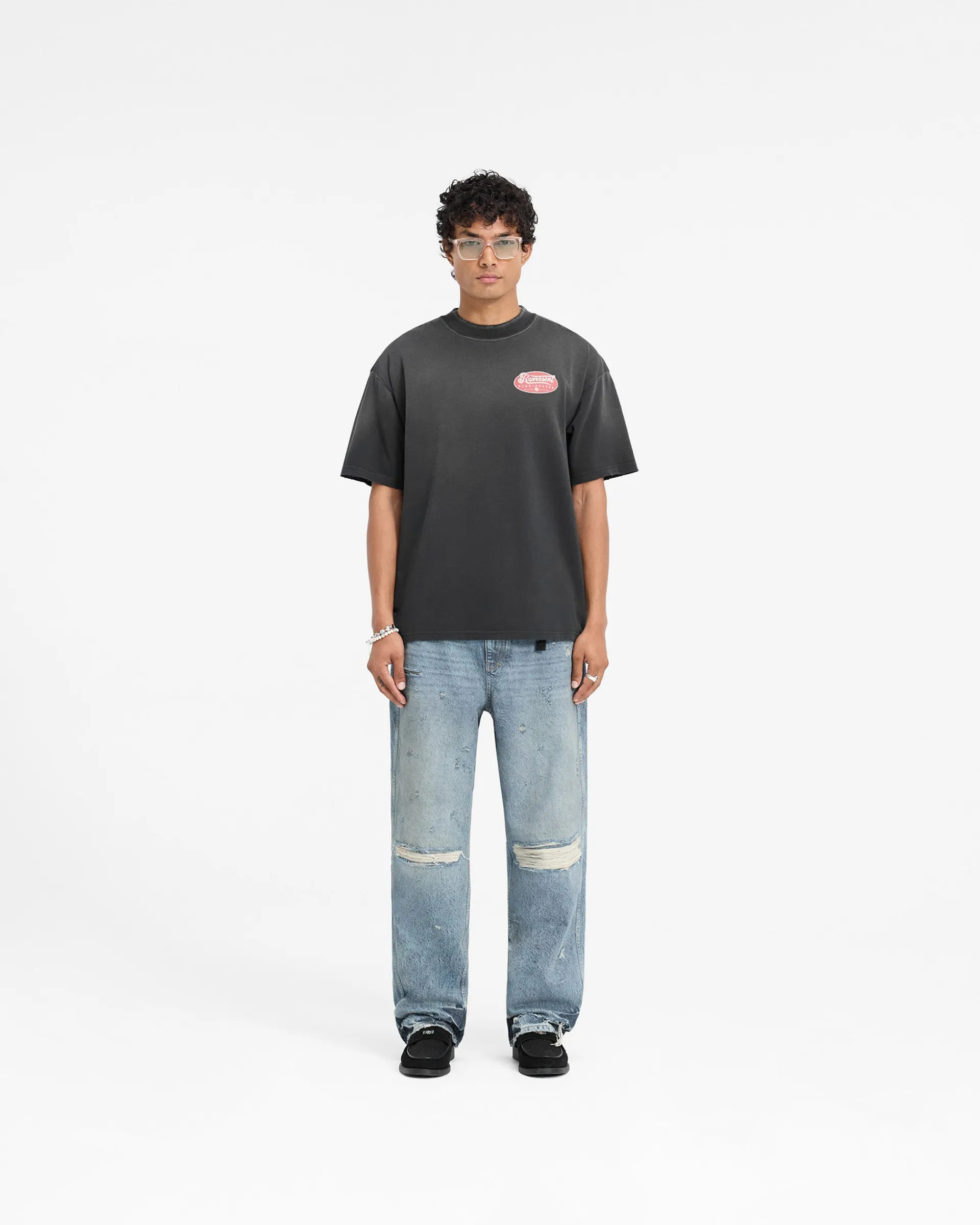 Represent X Duke + Dexter British Luxury T-Shirt - Stained Black> T-Shirts
