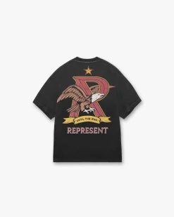 Represent X End Eagles T-Shirt - Stained Black> T-Shirts