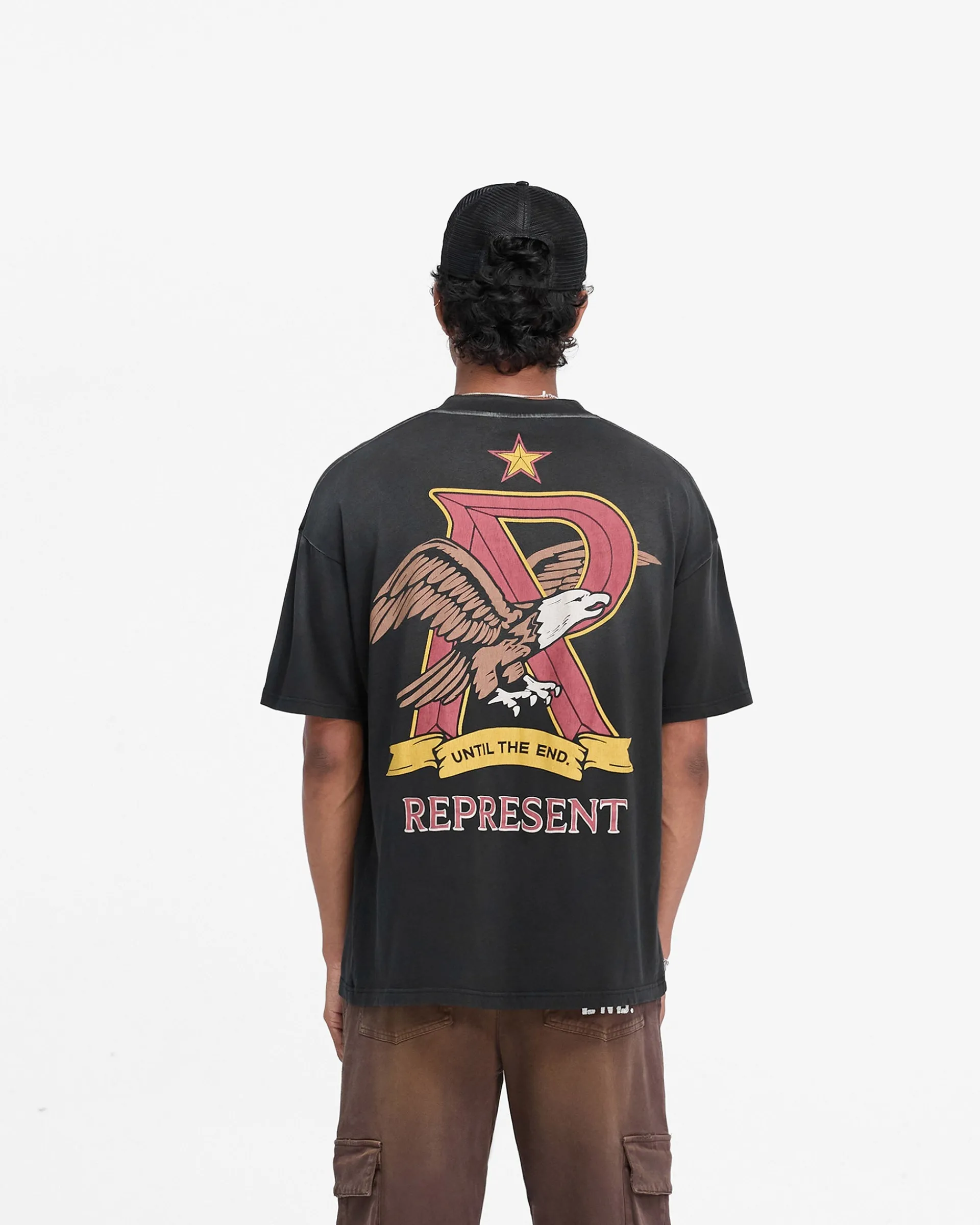 Represent X End Eagles T-Shirt - Stained Black> T-Shirts