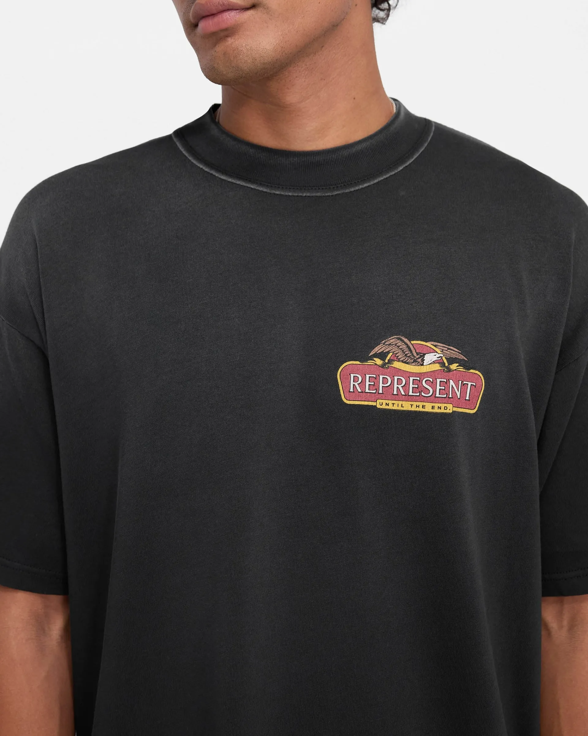 Represent X End Eagles T-Shirt - Stained Black> T-Shirts