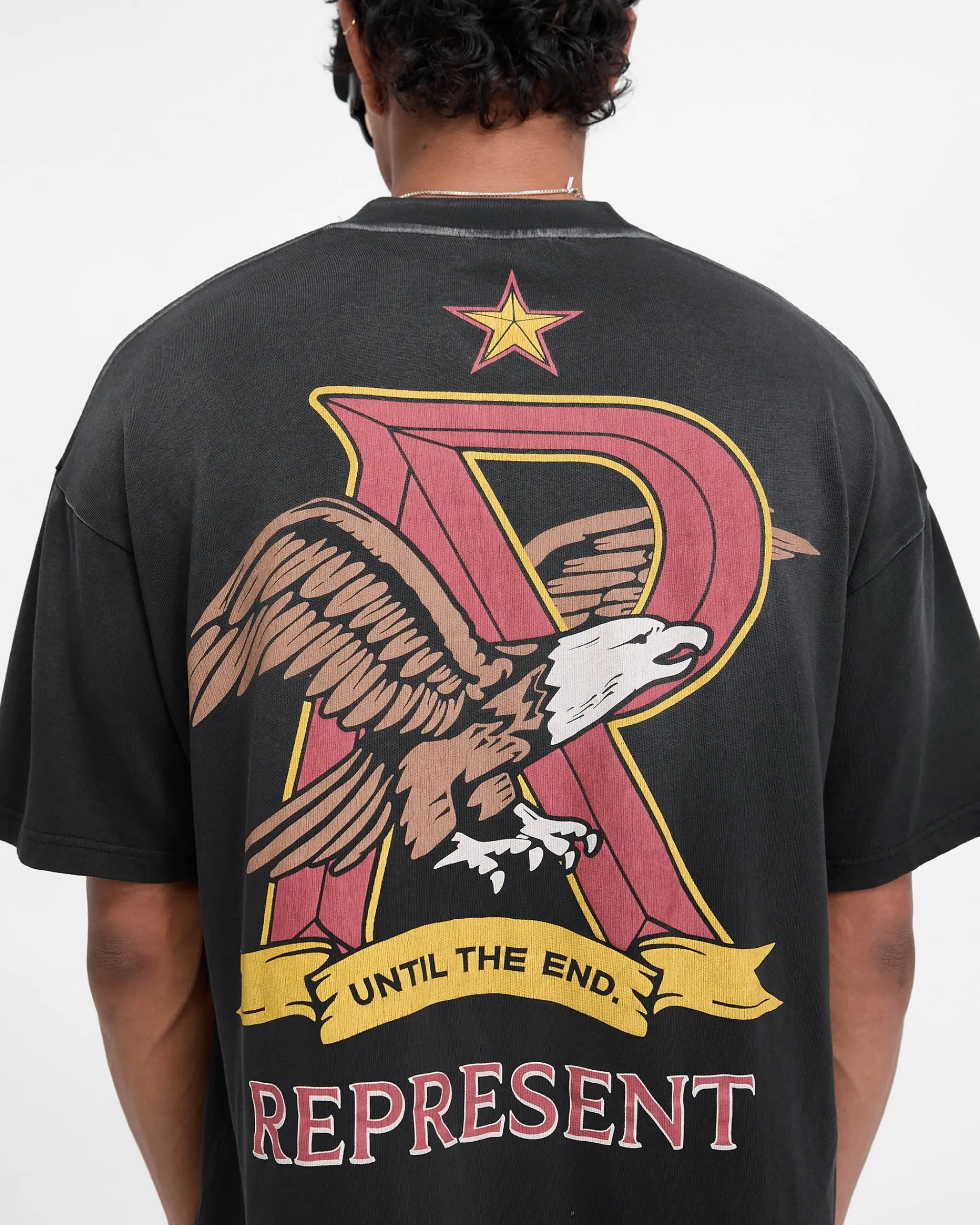 Represent X End Eagles T-Shirt - Stained Black> T-Shirts