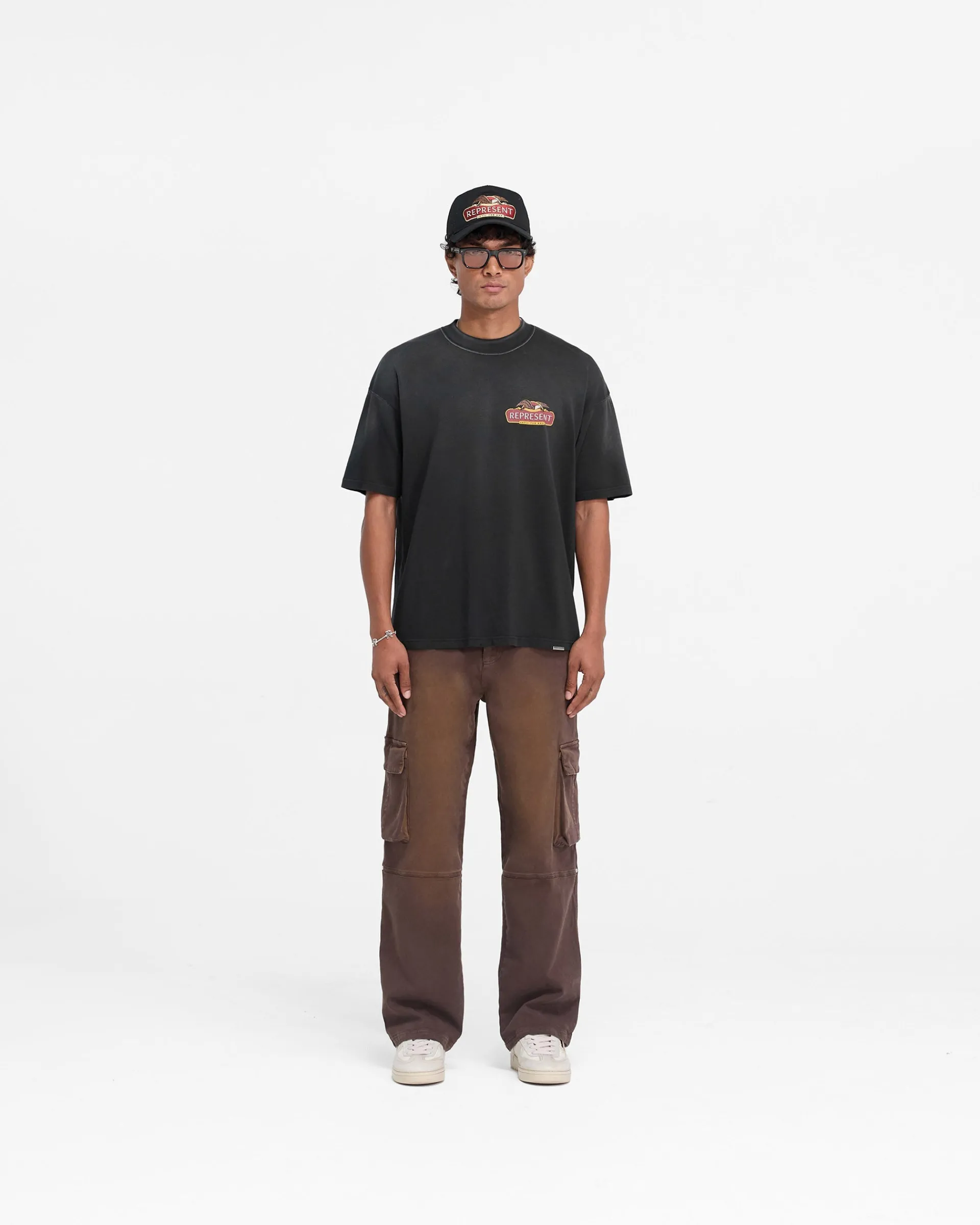 Represent X End Eagles T-Shirt - Stained Black> T-Shirts