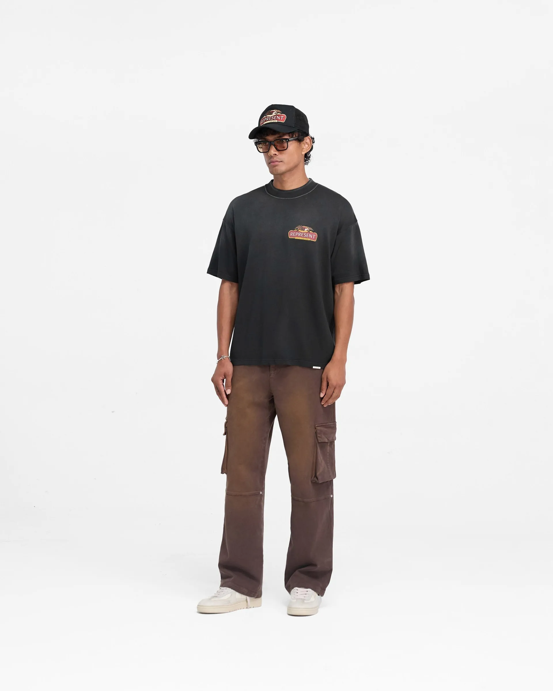 Represent X End Eagles T-Shirt - Stained Black> T-Shirts