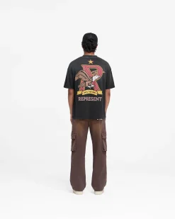 Represent X End Eagles T-Shirt - Stained Black><noscript><img width=