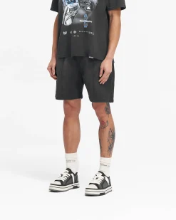 Represent X Feature Sweat Shorts - Stained Black><noscript><img width=