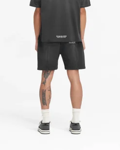 Represent X Feature Sweat Shorts - Stained Black><noscript><img width=