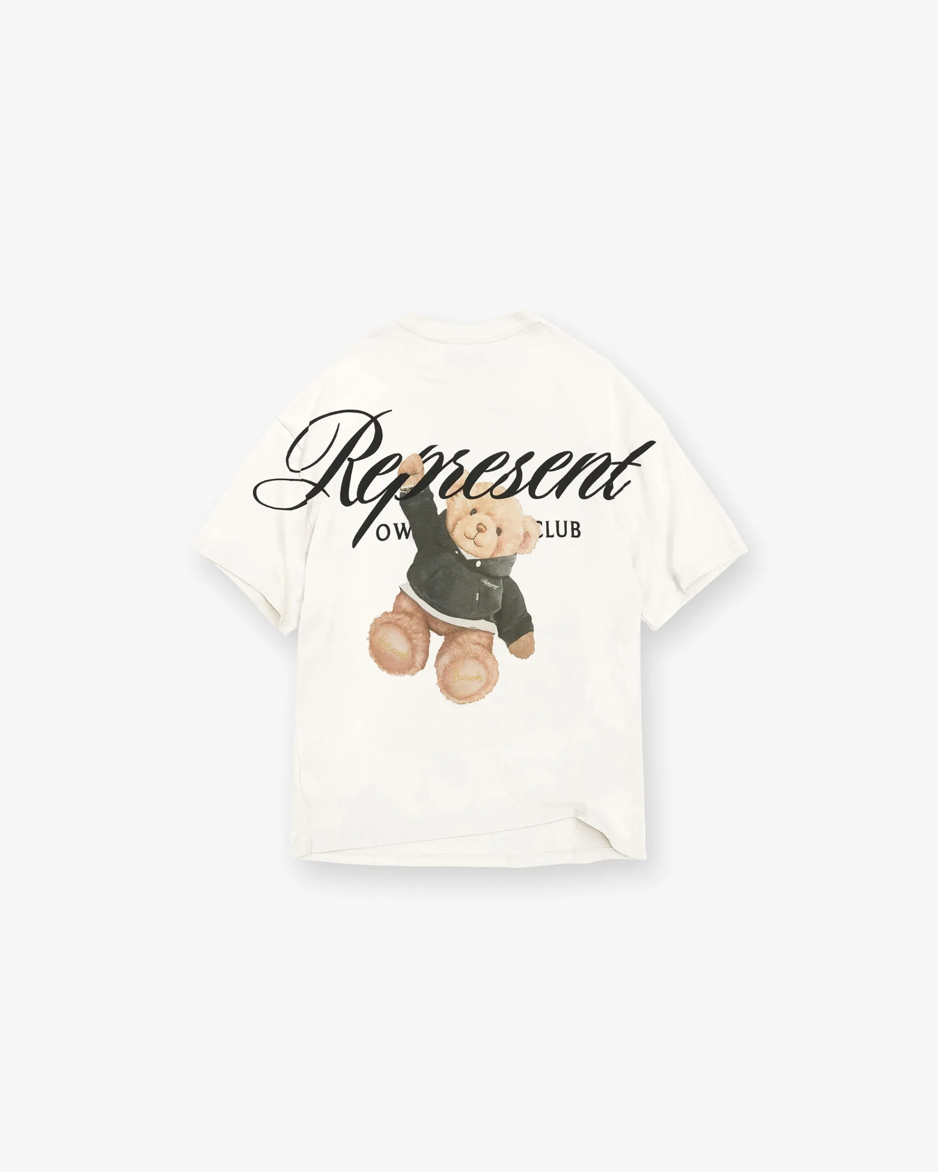 Represent X Harrods Bear Owners Club T-Shirt - Flat White> T-Shirts