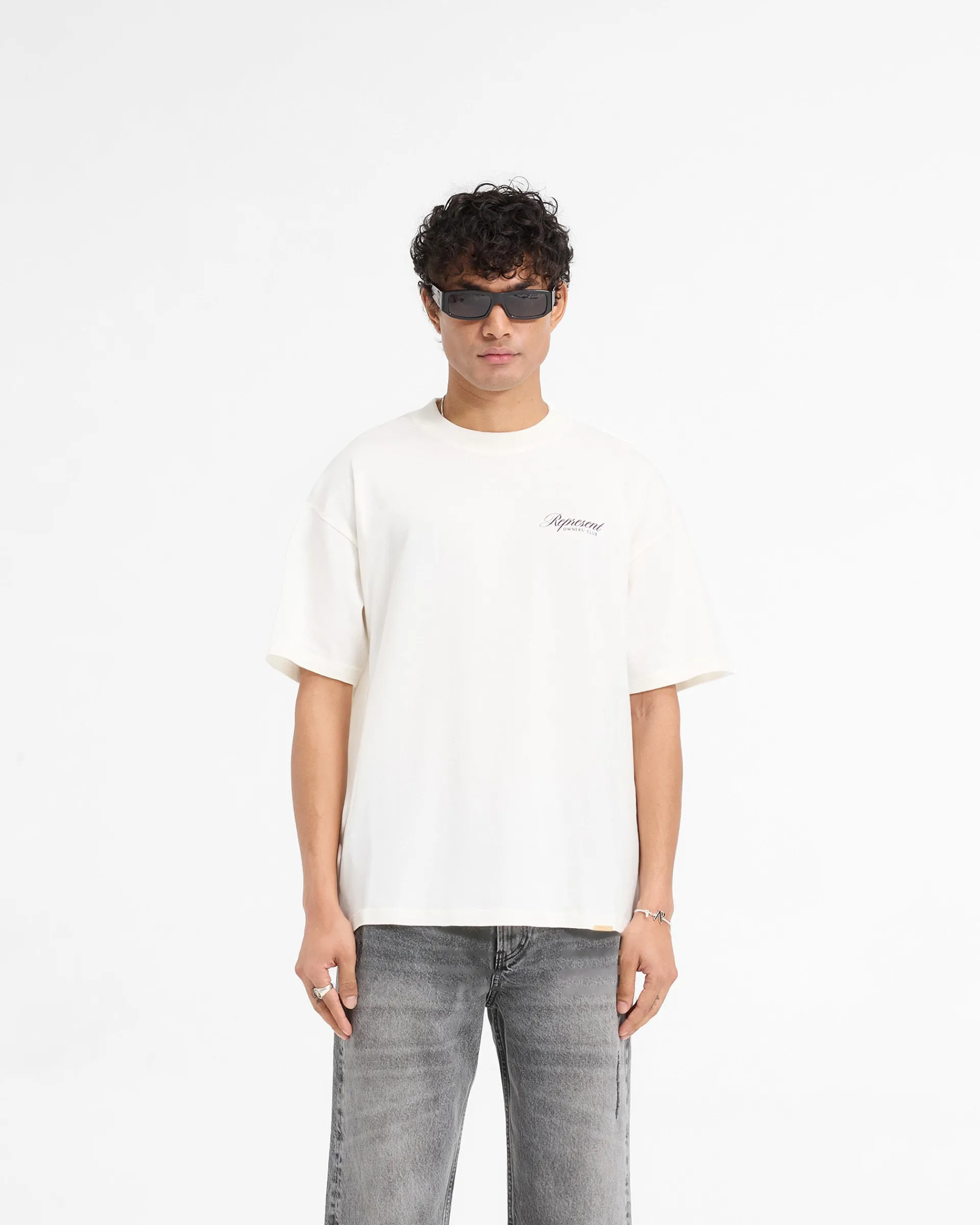 Represent X Harrods Bear Owners Club T-Shirt - Flat White> T-Shirts