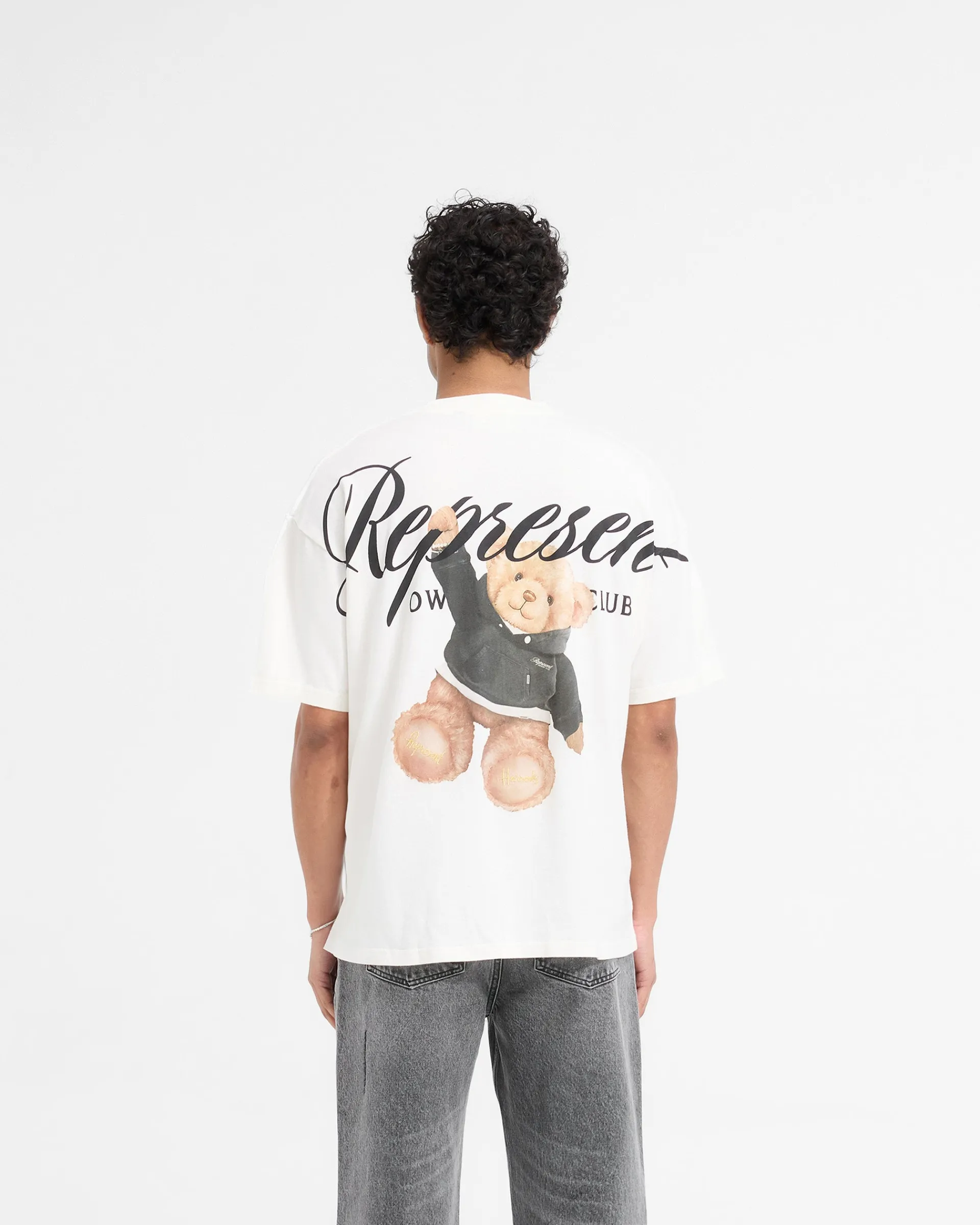 Represent X Harrods Bear Owners Club T-Shirt - Flat White> T-Shirts