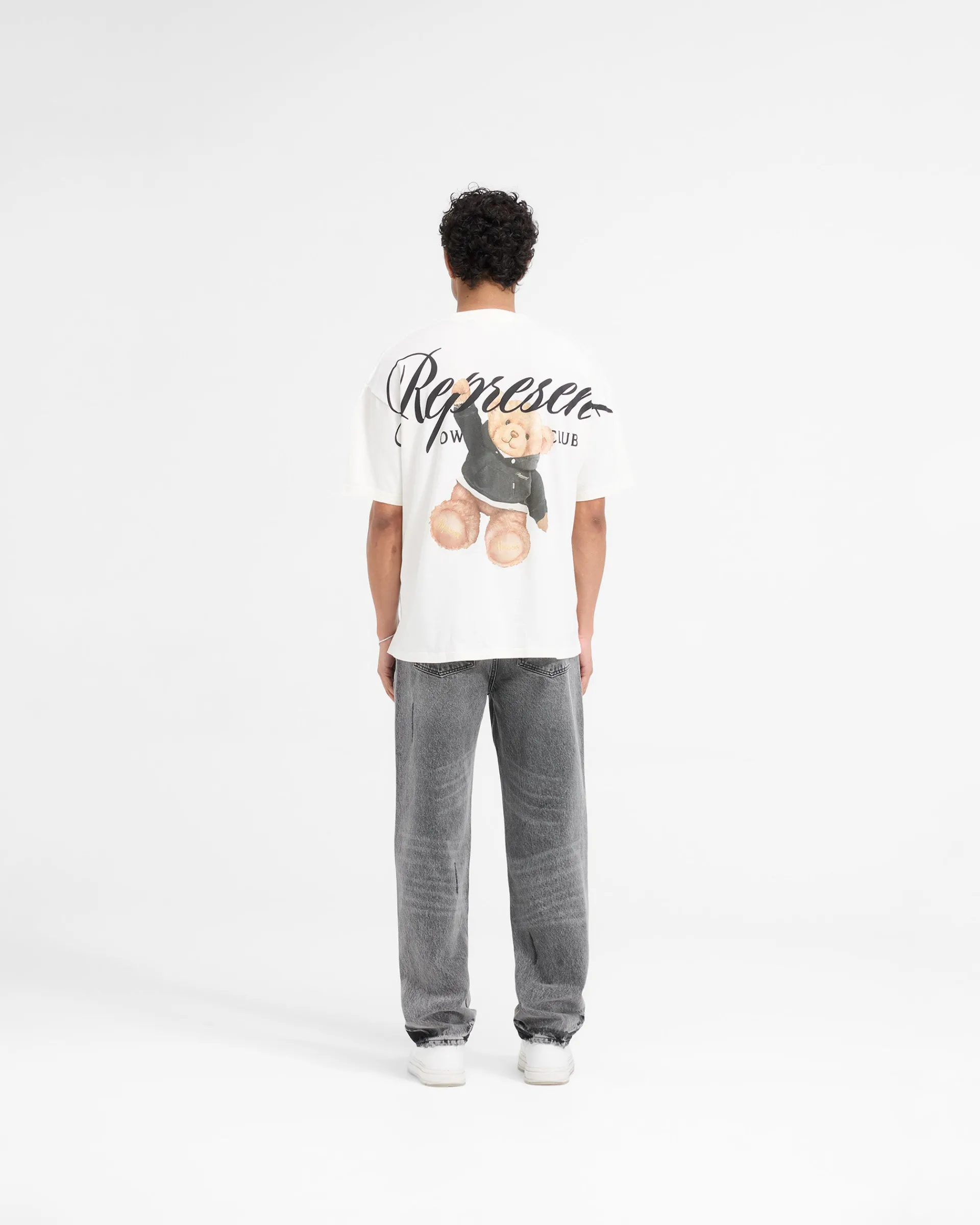 Represent X Harrods Bear Owners Club T-Shirt - Flat White> T-Shirts