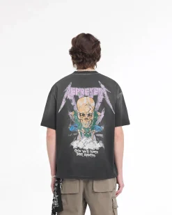 Represent X Metallica Justice T-Shirt - Stained Black><noscript><img width=
