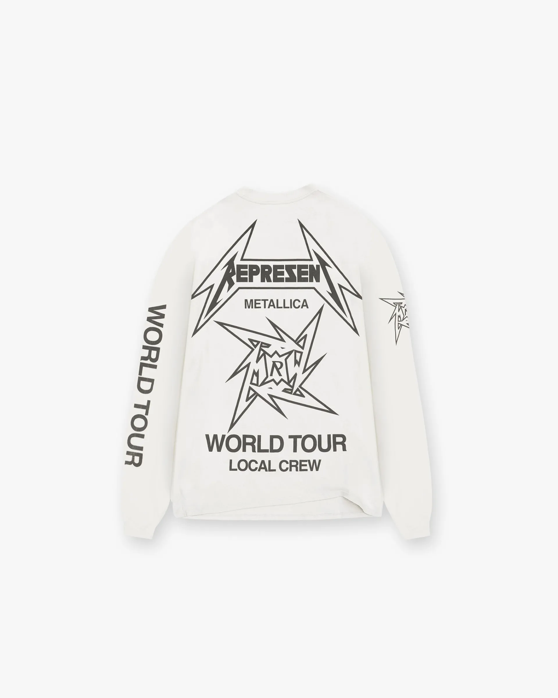 Represent X Metallica Local Crew Long Sleeve T-Shirt - Flat White> Represent X Metallica | T-Shirts