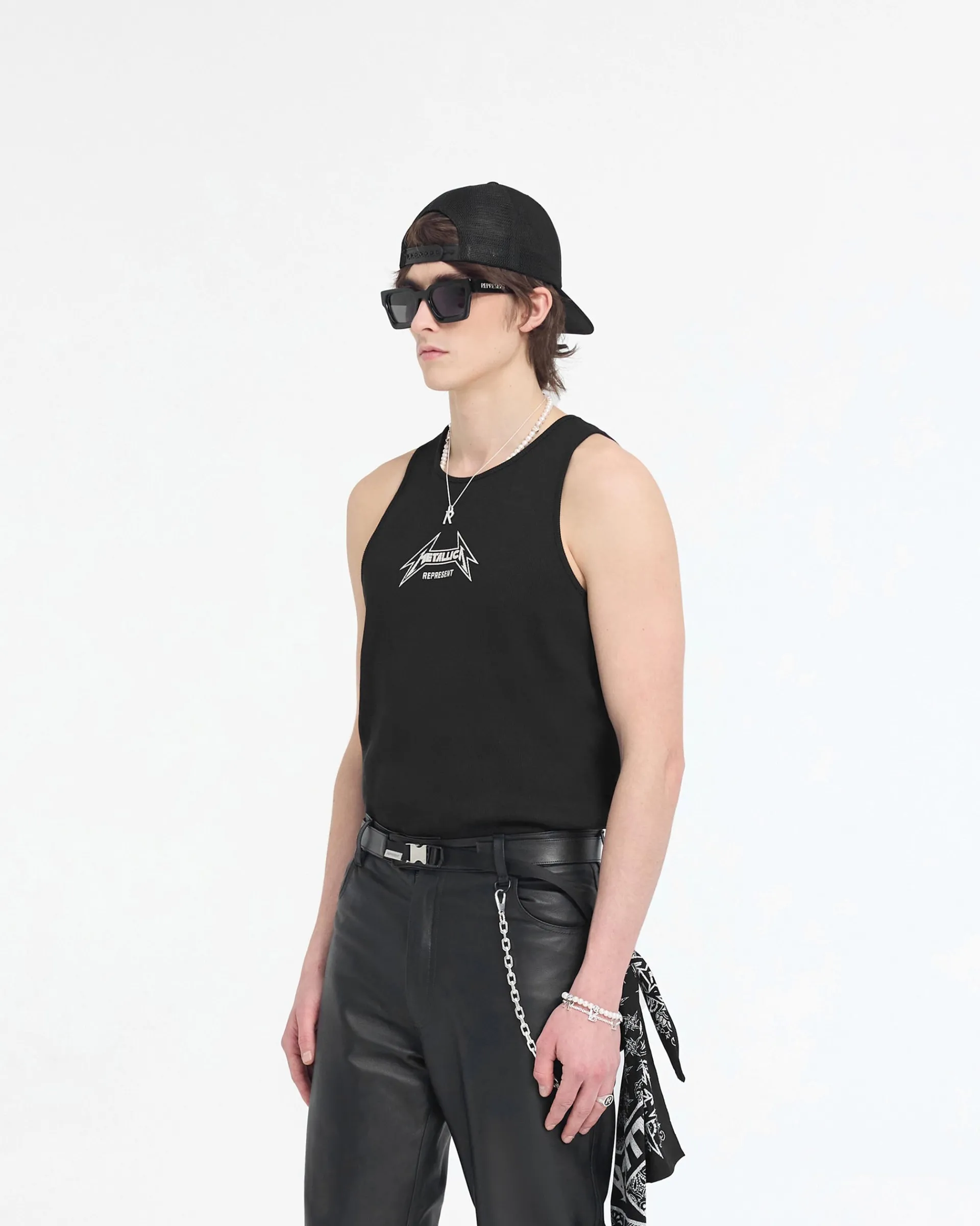 Represent X Metallica Local Crew Vest - Jet Black> Represent X Metallica | Vests
