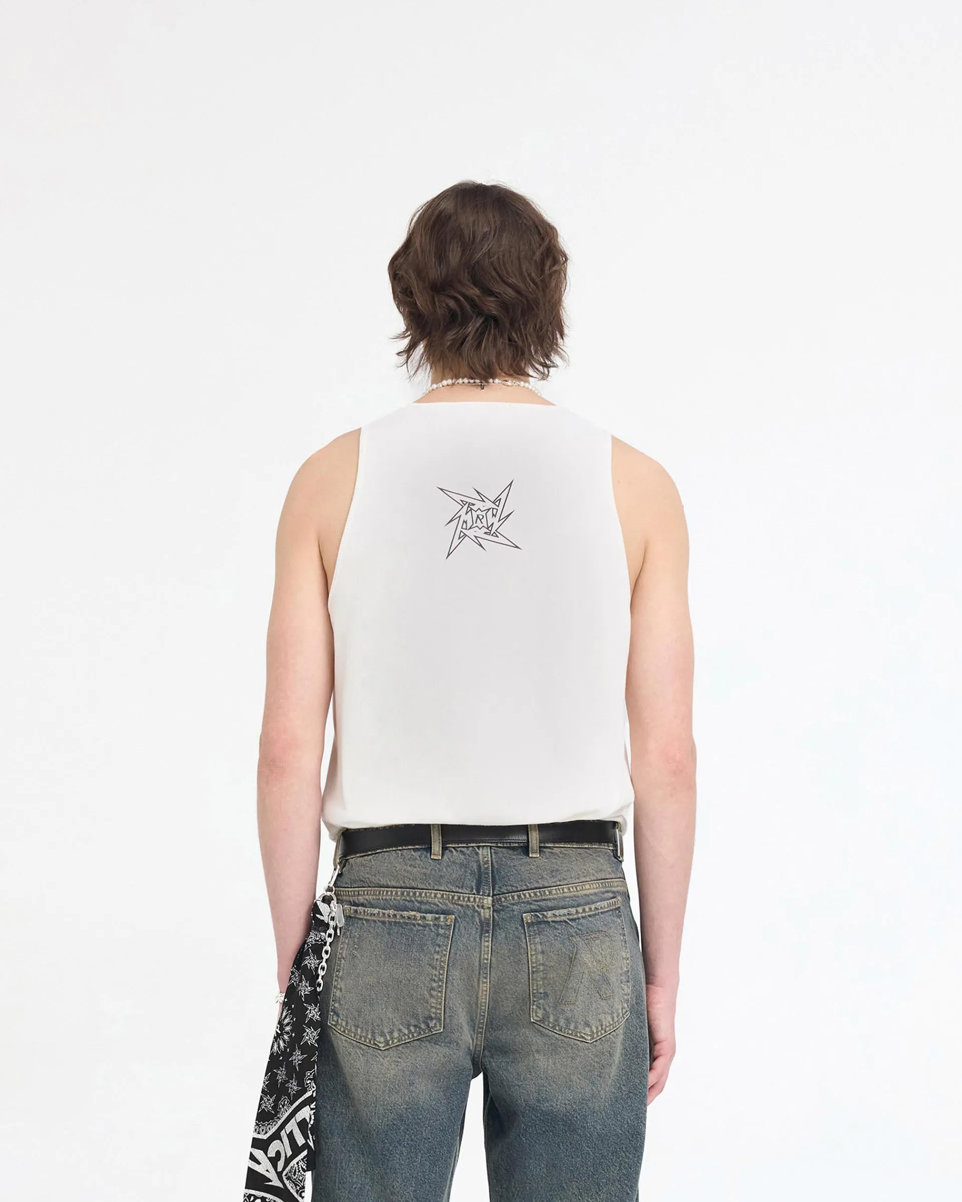 Represent X Metallica Local Crew Vest - Flat White> Represent X Metallica | Vests