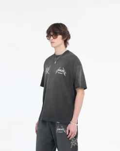 Represent X Metallica Local Crew T-Shirt - Stained Black><noscript><img width=