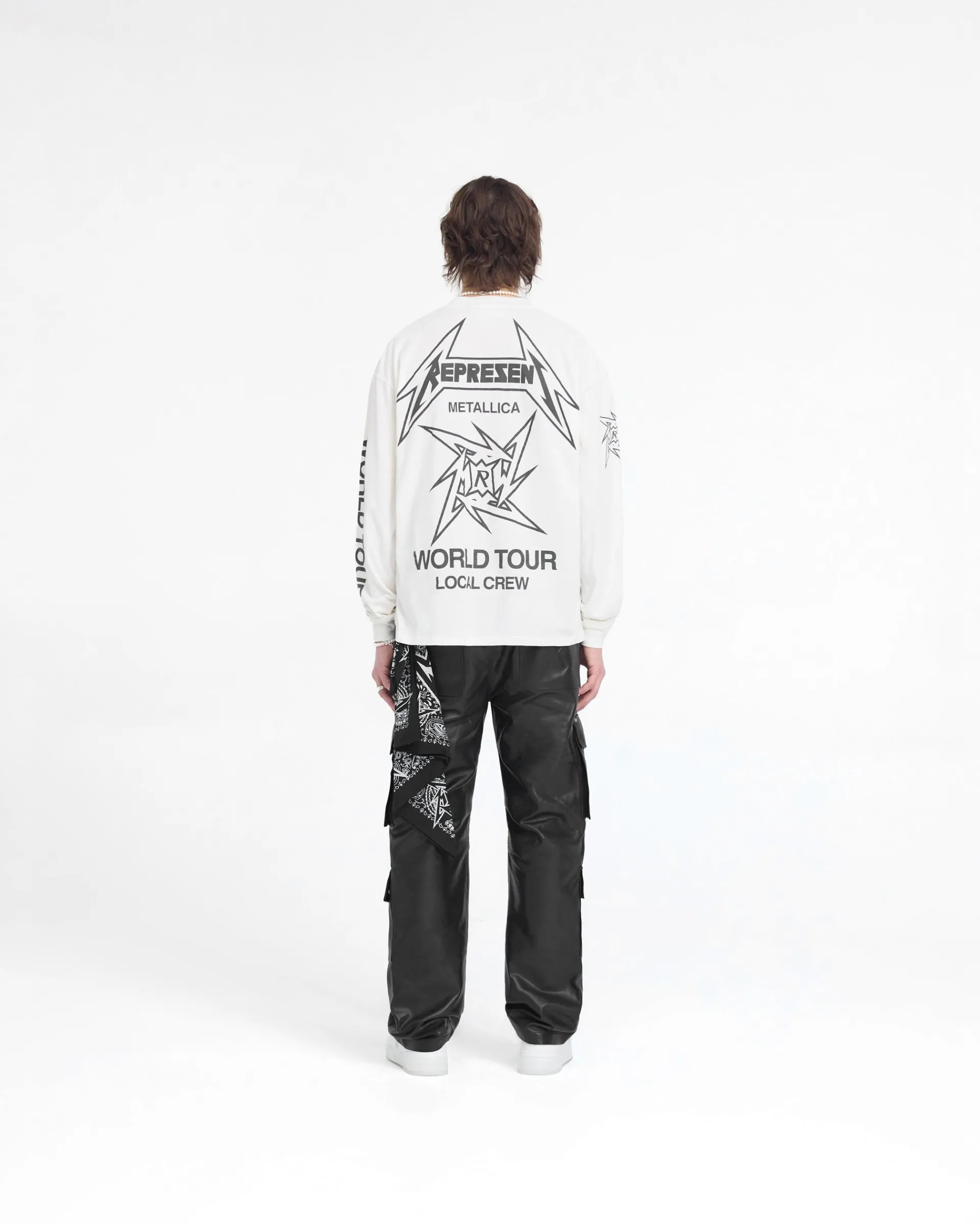 Represent X Metallica Local Crew Long Sleeve T-Shirt - Flat White> Represent X Metallica | T-Shirts
