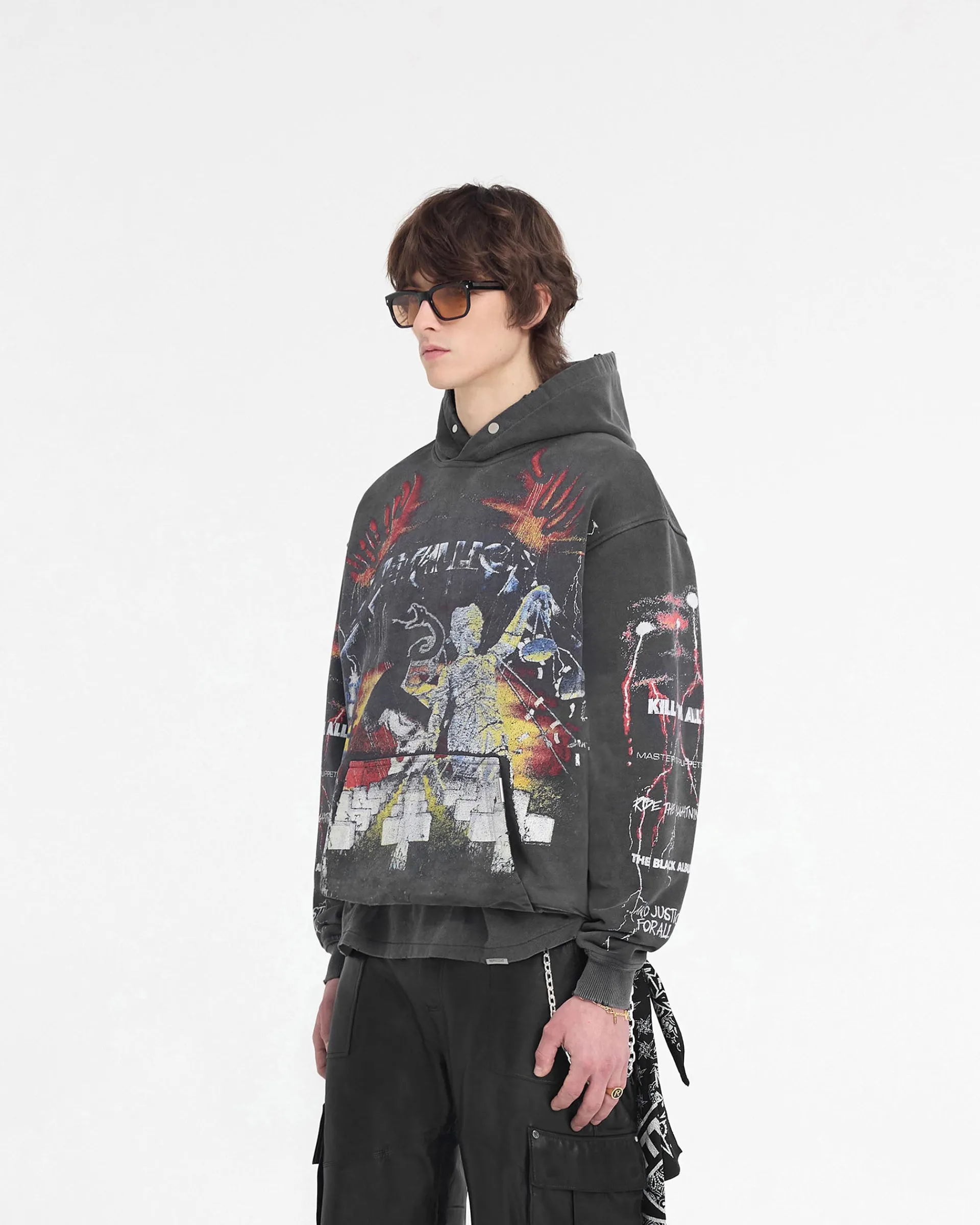 Represent X Metallica Master Of Puppets Hoodie - Vintage Grey> Represent X Metallica | Hoodies