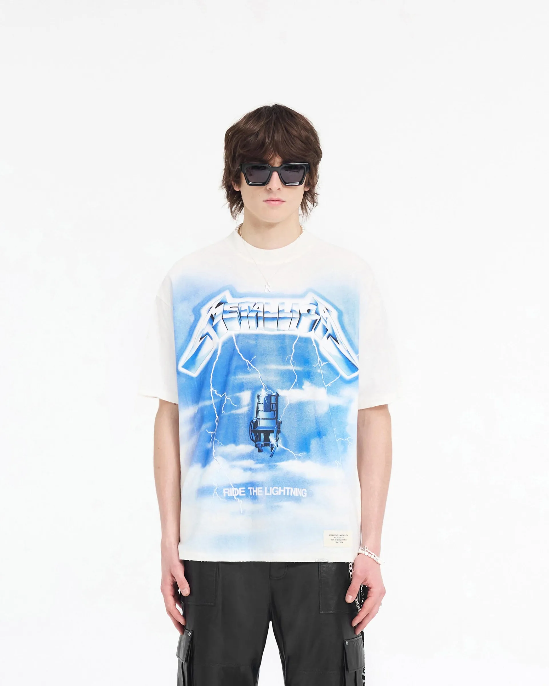 Represent X Metallica Ride The Lightning T-Shirt - Flat White> Represent X Metallica | T-Shirts