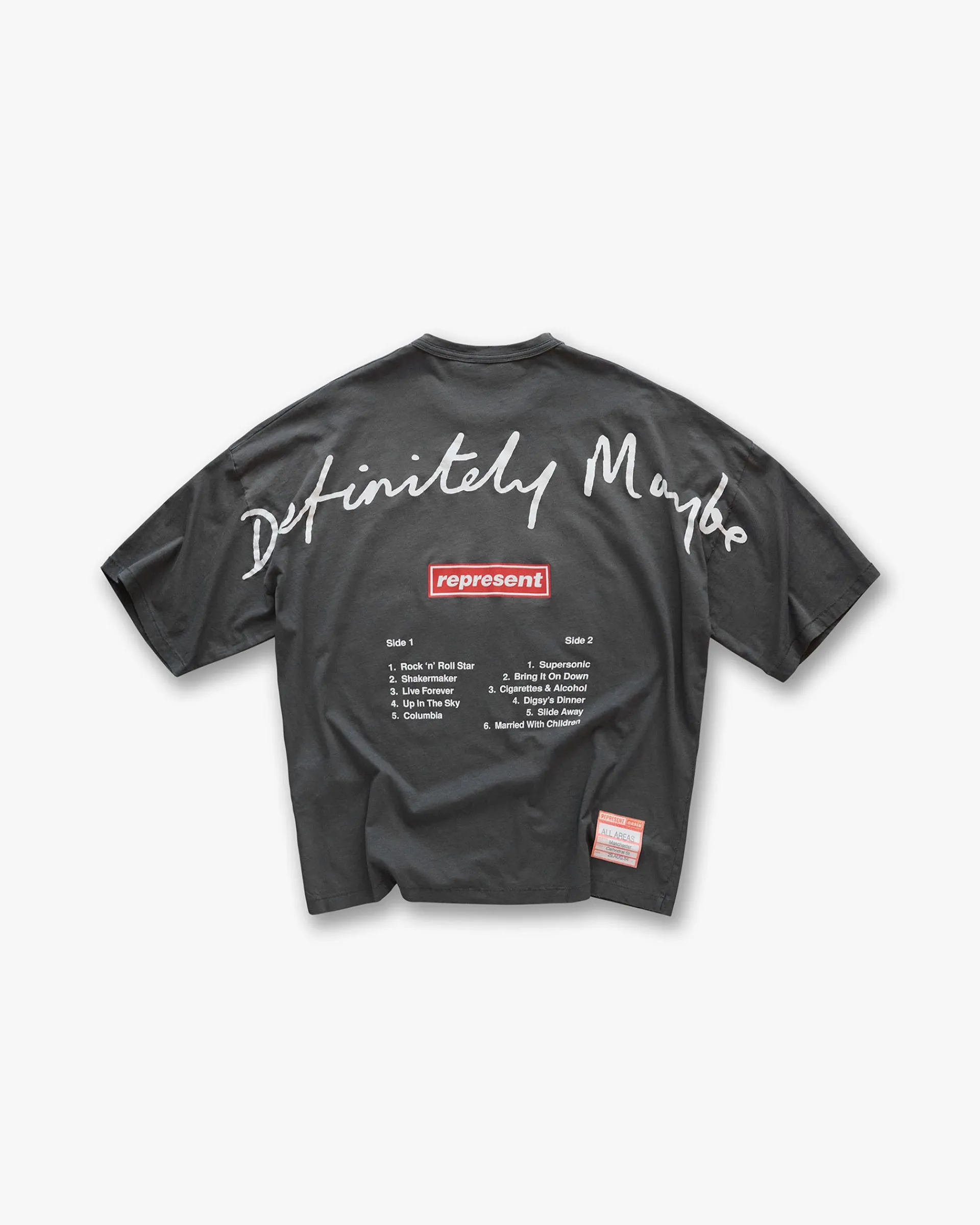 Represent X Oasis Definitely Maybe T-Shirt - Washed Black> T-Shirts