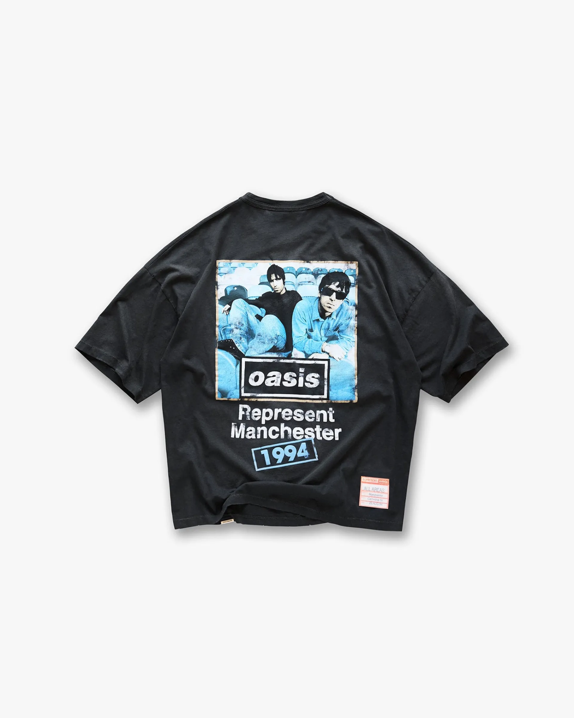 Represent X Oasis Maine Road T-Shirt - Washed Black> T-Shirts