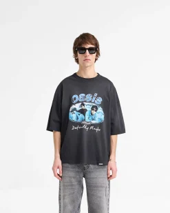 Represent X Oasis Maine Road T-Shirt - Washed Black><noscript><img width=